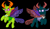 Size: 3184x1844 | Tagged: safe, artist:aleximusprime, derpibooru import, pharynx, thorax, changedling, changeling, black background, brothers, changedling brothers, king thorax, male, prince pharynx, simple background, vector, wallpaper, wings