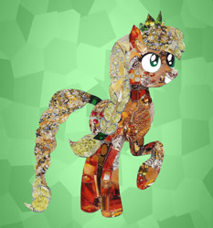 Size: 1024x1100 | Tagged: safe, artist:lexyrox, applejack, earth pony, pony, collage, crystallized, female, mare