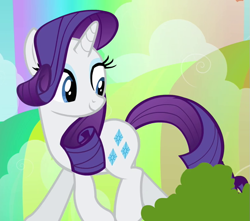 Size: 739x654 | Tagged: safe, screencap, rarity, pony, unicorn, sleepless in ponyville, beautiful, cropped, female, mare, sideways glance, smiling, solo, walking