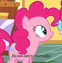 Size: 775x780 | Tagged: safe, cup cake, pinkie pie, earth pony, pony, meme, reaction image, x internally