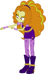 Size: 5000x8073 | Tagged: safe, artist:nano23823, adagio dazzle, equestria girls, rainbow rocks, absurd resolution, bedroom eyes, boots, female, gem, shoes, simple background, siren gem, solo, transparent background, vector