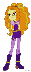 Size: 1673x3833 | Tagged: safe, artist:mixiepie, adagio dazzle, equestria girls, rainbow rocks, boots, curvy, hourglass figure, shoes, simple background, solo, transparent background, vector