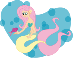 Size: 800x633 | Tagged: safe, artist:lozartist, fluttershy, fish, human, mermaid, breasts, cleavage, delicious flat chest, earfins, female, flattershy, humanized, mermaidized, midriff, seashell, simple background, species swap, transparent background