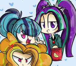 Size: 1269x1097 | Tagged: safe, artist:jankrys00, adagio dazzle, aria blaze, sonata dusk, equestria girls, rainbow rocks, chips