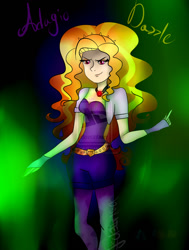 Size: 1024x1356 | Tagged: safe, artist:katedoof, adagio dazzle, equestria girls, rainbow rocks, humanized, solo, watermark