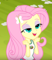 Size: 368x427 | Tagged: safe, screencap, fluttershy, equestria girls, legend of everfree, cropped, flutterhigh, high, solo