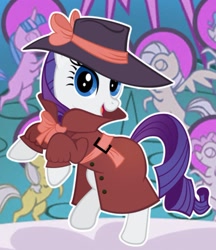 Size: 716x829 | Tagged: safe, artist:unicornsmile, rarity, pony, unicorn, detective rarity, gameloft, solo