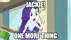 Size: 640x359 | Tagged: safe, edit, edited screencap, screencap, rarity, dance magic, equestria girls, spoiler:eqg specials, image macro, jackie chan adventures, meme, solo, text, uncle chan