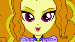 Size: 576x324 | Tagged: safe, screencap, adagio dazzle, brawly beats, sandalwood, equestria girls, rainbow rocks, animated, background human, battle of the bands, discovery family, discovery family logo, subtitles