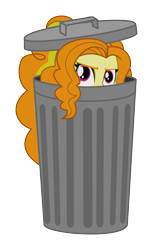 Size: 1109x1817 | Tagged: safe, derpibooru exclusive, adagio dazzle, equestria girls, rainbow rocks, garbagio, solo, trash can