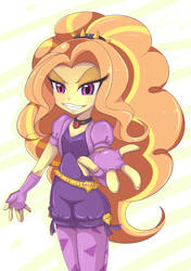 Size: 1106x1569 | Tagged: safe, artist:jinzhan, adagio dazzle, equestria girls, rainbow rocks, pixiv, solo