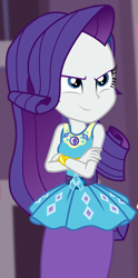 Size: 435x876 | Tagged: safe, screencap, rarity, better together, equestria girls, forgotten friendship, confident, cropped, female, geode of shielding, magical geodes, solo