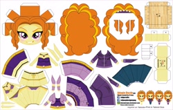 Size: 4127x2627 | Tagged: safe, artist:eljoeydesigns, adagio dazzle, equestria girls, rainbow rocks, alternate costumes, belly button, bikini, blushing, clothes, papercraft, swimsuit