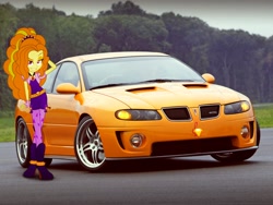 Size: 1920x1440 | Tagged: safe, artist:nsdrift, adagio dazzle, equestria girls, rainbow rocks, car, pontiac, pontiac gto