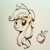 Size: 1280x1280 | Tagged: safe, artist:kelsea-chan, applejack, earth pony, pony, apple, colored pencil drawing, food, grin, ink, looking at you, simple background, sketch, solo, traditional art, white background