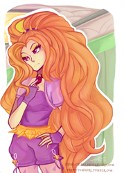 Size: 600x840 | Tagged: safe, artist:chokico, adagio dazzle, equestria girls, rainbow rocks, solo