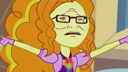 Size: 1280x720 | Tagged: safe, artist:fred2266, edit, edited screencap, screencap, adagio dazzle, equestria girls, rainbow rocks, face morph, faic, fucked up face