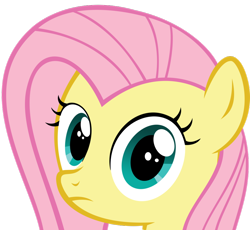 Size: 900x829 | Tagged: artist needed, safe, fluttershy, pegasus, pony, cute, frown, looking at you, shyabetes, simple background, solo, stare, sweetie belle's stare, transparent background, vector