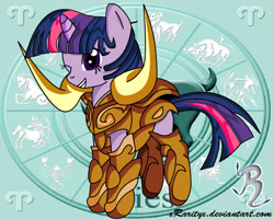 Size: 800x640 | Tagged: safe, artist:king-shoutmon, derpibooru import, twilight sparkle, aries, saint seiya, solo