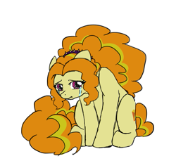 Size: 535x511 | Tagged: safe, artist:catlover1672, adagio dazzle, addolorato dazzle, crying, ponified, sad, solo