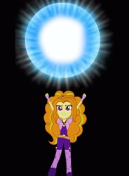 Size: 2436x3315 | Tagged: safe, adagio dazzle, equestria girls, rainbow rocks, attack, dragon ball z, energy, photoshop, solo, spirit bomb, vector