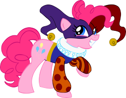 Size: 5307x4117 | Tagged: safe, artist:james-li, pinkie pie, earth pony, pony, absurd resolution, darkwing duck, jester, jester motley, jester pie, quackerjack, ruff (clothing), solo