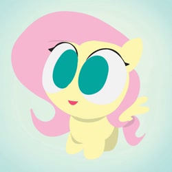 Size: 1024x1024 | Tagged: safe, artist:kimberlycolors, fluttershy, pegasus, pony, cute, shyabetes, solo