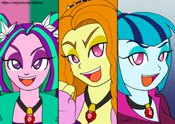 Size: 1900x1344 | Tagged: safe, artist:otakon, adagio dazzle, aria blaze, sonata dusk, equestria girls, rainbow rocks, clean, the dazzlings