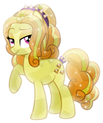 Size: 5000x5986 | Tagged: safe, artist:meteor-spark, adagio dazzle, pony, equestria girls, .svg available, absurd resolution, crystallized, equestria girls ponified, ponified, simple background, solo, transparent background, vector
