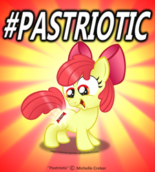 Size: 2265x2520 | Tagged: safe, artist:aleximusprime, apple bloom, earth pony, pony, female, filly, kit kat, pastriotic