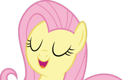 Size: 5000x3199 | Tagged: safe, artist:dashiesparkle, fluttershy, pegasus, pony, twilight's kingdom, .svg available, absurd resolution, cute, eyes closed, shyabetes, simple background, solo, transparent background, vector