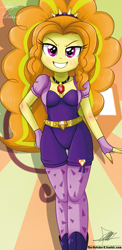 Size: 645x1321 | Tagged: safe, artist:the-butch-x, adagio dazzle, equestria girls, rainbow rocks, adoragio, adorasexy, beautiful, beautiful x, clothes, cute, explicit source, hand on hip, leggings, sexy, solo, stupid sexy adagio dazzle, sunburst background