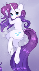 Size: 2112x3807 | Tagged: safe, artist:cousland, edit, rarity, pony, unicorn, adorasexy, blushing, body pillow, body pillow design, butt, cute, cutie mark, female, looking at you, mare, plot, sexy, solo, underhoof