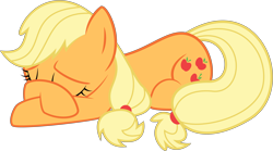 Size: 8192x4568 | Tagged: safe, artist:volodragon, applejack, earth pony, pony, absurd resolution, sad, simple background, solo, transparent background, vector