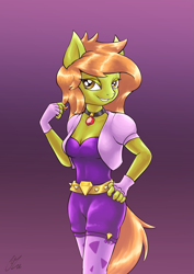 Size: 1447x2046 | Tagged: safe, artist:lovelyneckbeard, adagio dazzle, oc, oc only, anthro, equestria girls, rainbow rocks, cosplay, grin, looking at you, smiling, solo