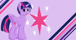 Size: 4098x2175 | Tagged: safe, artist:fearvirus, derpibooru import, twilight sparkle, twilight sparkle (alicorn), alicorn, alternate hairstyle, short hair, solo, wallpaper