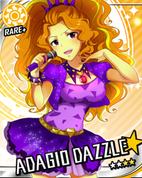 Size: 640x800 | Tagged: safe, artist:weiliy, adagio dazzle, equestria girls, rainbow rocks, idolmaster, pixiv, solo