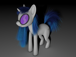 Size: 800x600 | Tagged: safe, artist:tg-0, dj pon-3, vinyl scratch, pony, unicorn, 3d, female, horn, mare, white coat