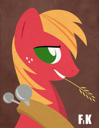 Size: 2074x2687 | Tagged: safe, artist:fluttershythekind, big macintosh, earth pony, pony, male, solo, stallion