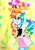 Size: 2322x3304 | Tagged: safe, artist:liaaqila, derpibooru import, rainbow dash, scootaloo, pegasus, pony, equestria girls, abstract background, duo, holding a pony, human and pony, liaaqila is trying to murder us, scootalove, smiling, traditional art