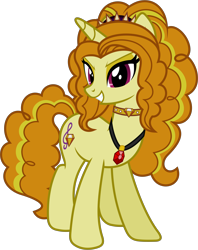 Size: 4680x5920 | Tagged: safe, artist:90sigma, adagio dazzle, pony, unicorn, equestria girls, absurd resolution, equestria girls ponified, jewelry, necklace, pendant, ponified, simple background, solo, transparent background, vector