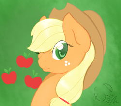 Size: 800x700 | Tagged: safe, applejack, earth pony, pony, bust, everdale, portrait, solo