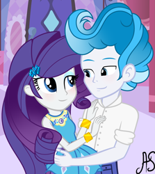 Size: 2377x2661 | Tagged: safe, artist:sparkling-sunset-s08, rarity, oc, better together, equestria girls, canon x oc, female, geode of shielding, magical geodes, male, shipping, straight