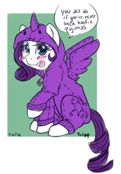 Size: 700x1003 | Tagged: dead source, safe, artist:port-pup, derpibooru import, rarity, twilight sparkle, twilight sparkle (alicorn), alicorn, pony, unicorn, :3, blushing, clothes, cute, female, lesbian, mare, my little art challenge, not creepy, pajamas, raribetes, rarilight, shipping, solo