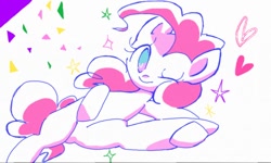 Size: 512x308 | Tagged: source needed, useless source url, safe, artist:naginiko, pinkie pie, earth pony, pony, cute, diapinkes, heart, heart eyes, one eye closed, solo, stars, wingding eyes, wink