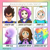 Size: 3120x3120 | Tagged: safe, artist:peardrawsstuff, derpibooru import, rainbow dash, human, pegasus, pony, adventure time, bust, clothes, crossover, dragon ball z, female, finn the human, goggles, male, mare, my hero academia, ochako uraraka, pink diamond (steven universe), ramona flowers, scott pilgrim, six fanarts, smiling, steven universe, vegeta