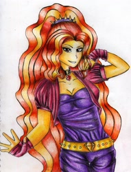 Size: 2193x2870 | Tagged: safe, artist:soni4ca, adagio dazzle, equestria girls, rainbow rocks, traditional art