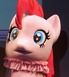 Size: 336x377 | Tagged: safe, pinkie pie, clothes, costume, i've seen some shit, irl, photo, reaction image, solo