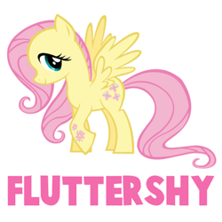 Size: 400x400 | Tagged: safe, fluttershy, pegasus, pony, female, mare, simple background, solo, stock vector