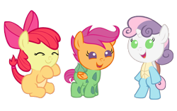 Size: 3840x2400 | Tagged: safe, artist:beavernator, apple bloom, scootaloo, sweetie belle, pony, baby, baby apple bloom, baby belle, baby pony, baby scootaloo, bulbasaur, charmander, costume, cutie mark crusaders, foal, pokémon, squirtle